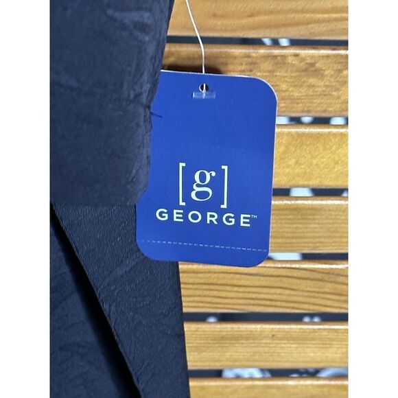 Men's Jacquard Tropical Print Short Sleeve Button Up Shirt Black 3XL NEW - Picture 3 of 5